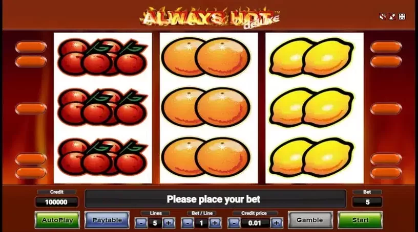 Always Hot Deluxe slot screenshot 1