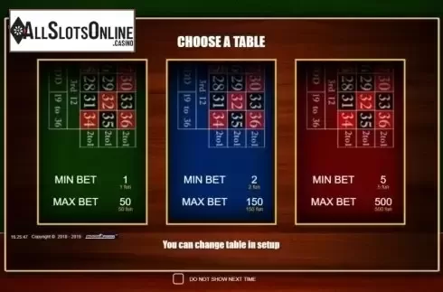 Start Screen. American Roulette (Belatra Games) from Belatra Games