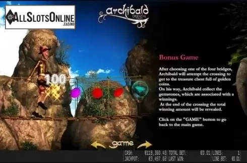 Paytable 3. Archibald Oriental Tales HD from World Match