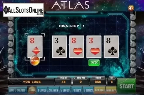 Gamble game 2. Atlas from GameX