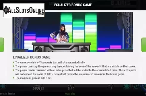 Bonus game screen 3