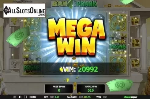 Screen 6. Bank or Prank from StakeLogic