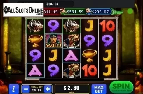Win Screen. Barbarian Riches from GMW