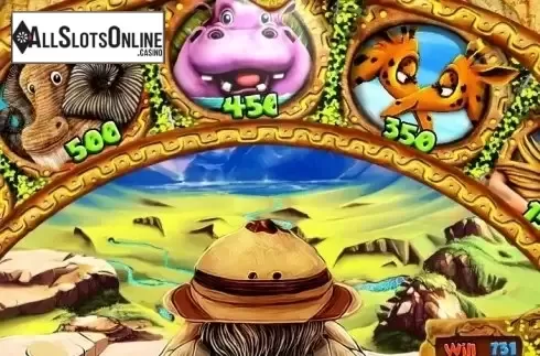 Bonus Game screen. Big Game Safari from MultiSlot