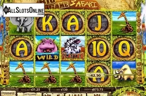 Win screen. Big Game Safari from MultiSlot