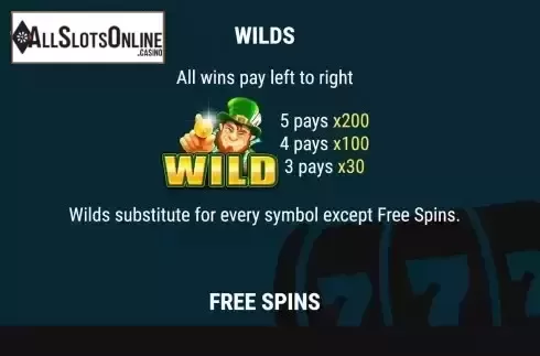 Game Features screen