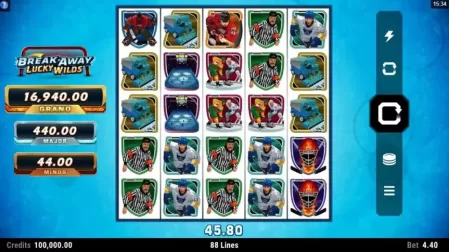 Break Away Lucky Wilds slot screenshot 1