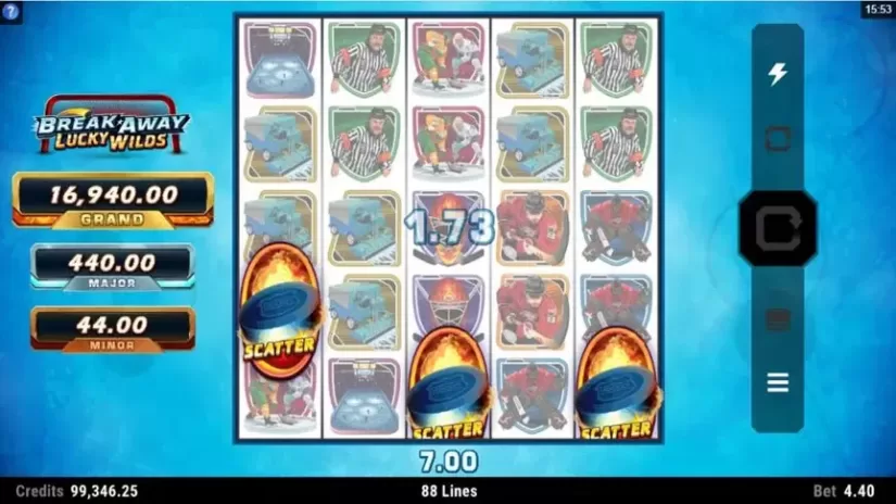 Break Away Lucky Wilds slot screenshot 3