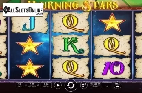 Reel Screen. Burning Stars from Wazdan