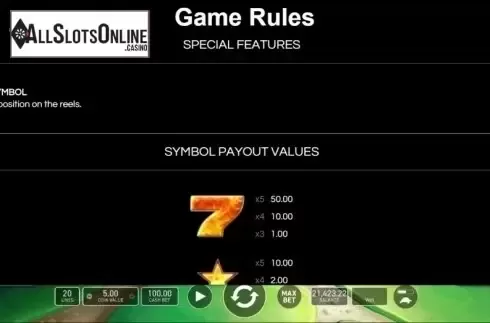 Game Rules. Burning Stars from Wazdan