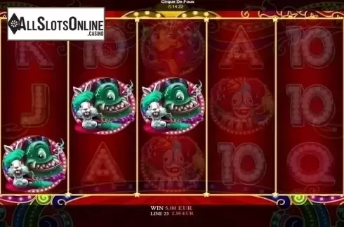 Win Screen. Cirque De Fous from Betixon