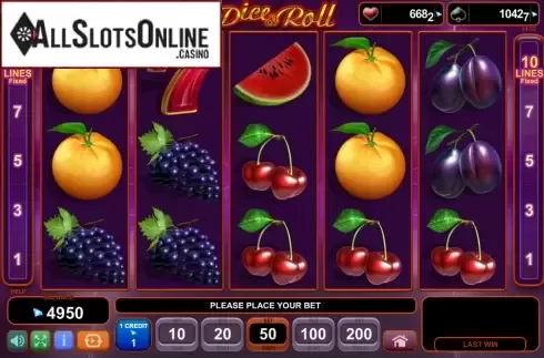 Screen6. Dice & Roll from EGT