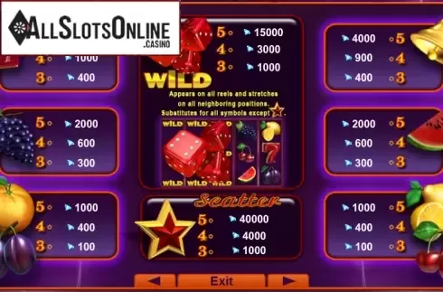 Screen2. Dice & Roll from EGT