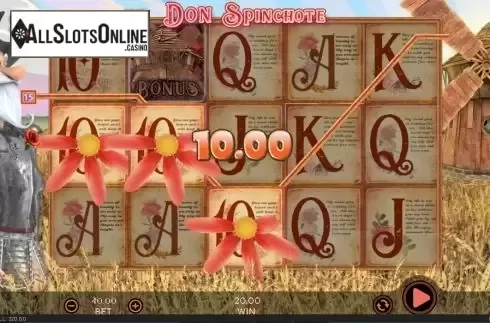 Win screen 3. Don Spinchote from 888 Gaming