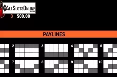 Paytable 4. Explodiac RHFP from Gamomat