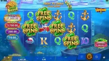 Fishin' Bigger Pots of Gold slot screenshot 3