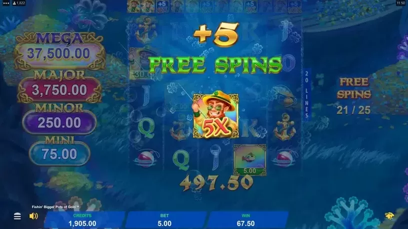 Fishin' Bigger Pots of Gold slot screenshot 6