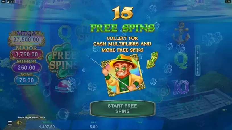 Fishin' Bigger Pots of Gold slot screenshot 4