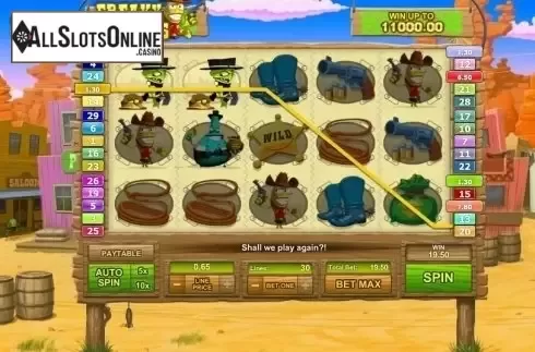 Win Screen . Freaky Cowboys from GamesOS