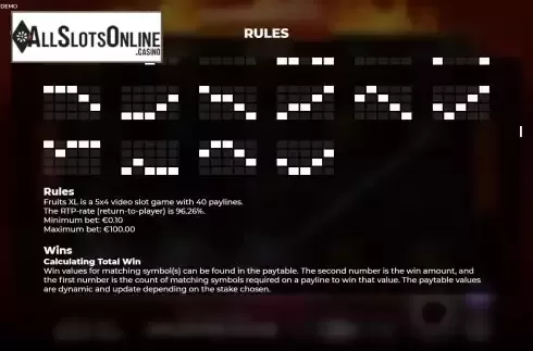Paytable 3