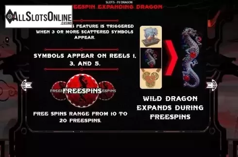 Free Spin feature screen