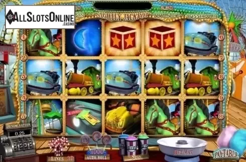 Game Workflow screen. Fun Fair Ride from SkillOnNet