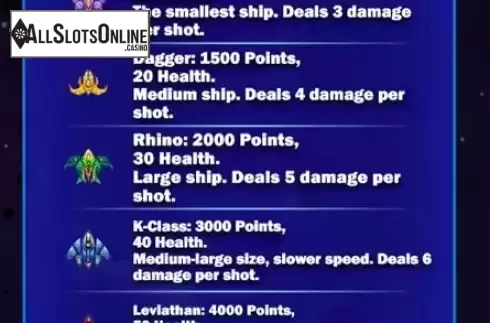 Enemy ships screen
