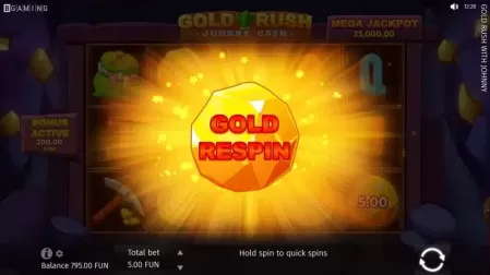 Gold Rush With Johnny Cash slot screenshot 3
