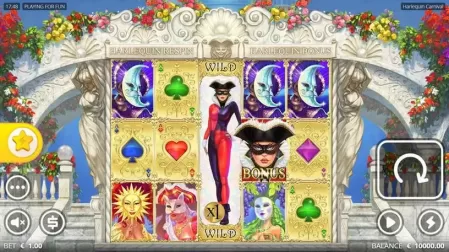 Harlequin Carnival slot screenshot 1