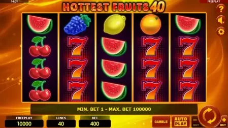 Hottest Fruits 40 slot screenshot 1