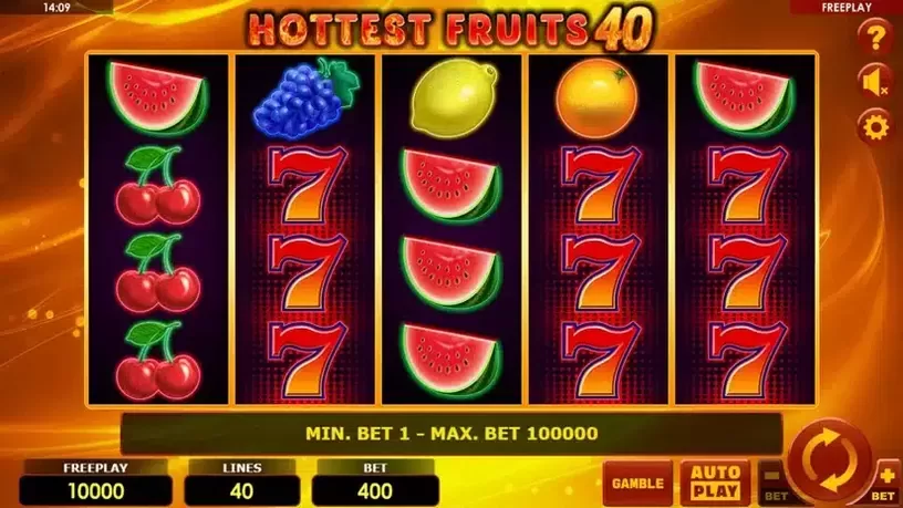 Hottest Fruits 40 slot screenshot 1