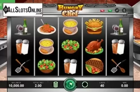 Reel Screen. Hungry Chef from Caleta Gaming