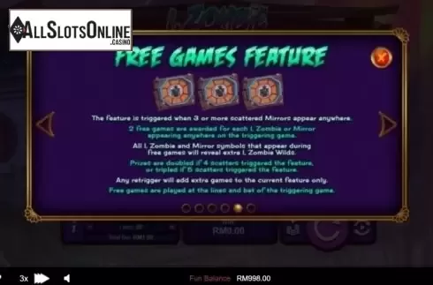 Free Spins. I Zombie from RTG