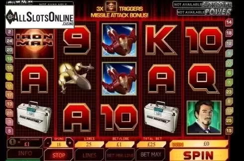 Reel Screen. Iron Man from Playtech