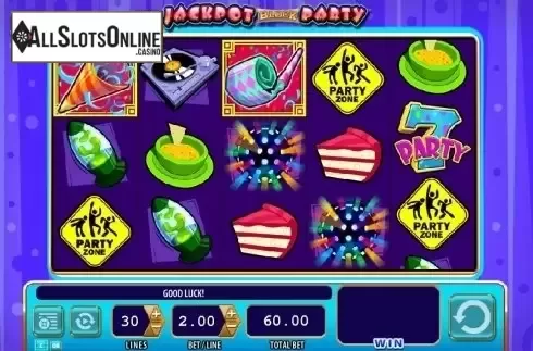 Scatter screen. Jackpot Block Party from WMS