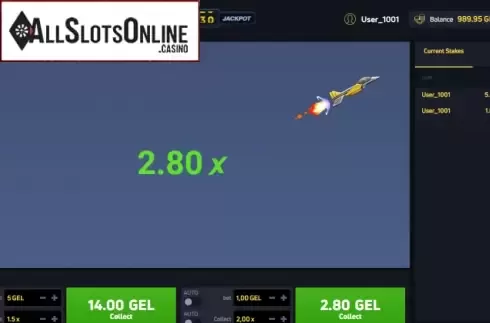 Win Screen. Jet X from Smartsoft Gaming