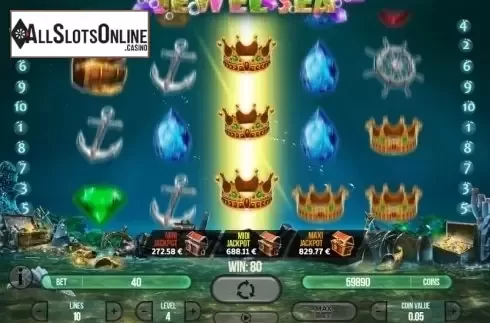 Expanding Sympbols screen. Jewel Sea from Fugaso