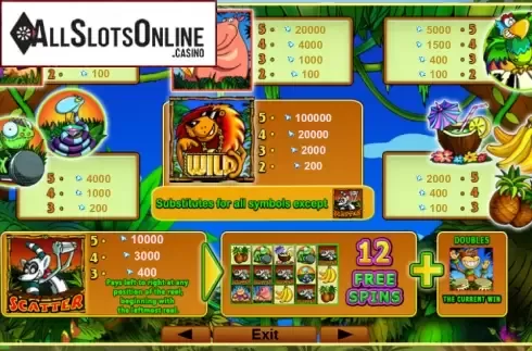 Screen2. Jungle Adventure (EGT) from EGT