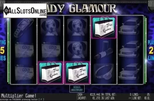 Free spins. Lady Glamour HD from World Match