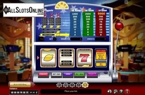 Win Screen. Lemon Slots from GameScale