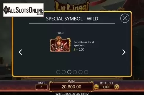 Paytable 3. Lu Lingqi from Dragoon Soft
