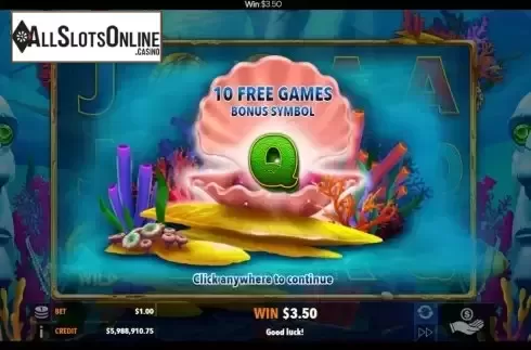 Free Spins screen 2
