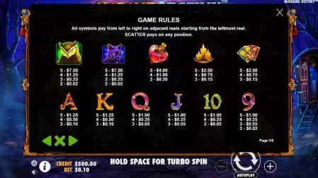 Madame Destiny slot screenshot 3