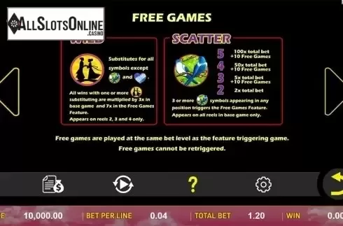 Paytable 2. Magpie Bridge from Aspect Gaming