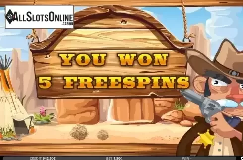 Free Spins screen