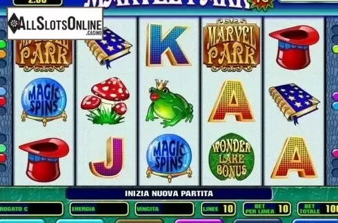 Reel Screen. Marvel Park from Octavian Gaming