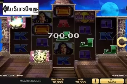 Win Screen 1. Mayan Goddess from High 5 Games