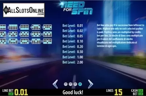 Winlines. Need For Spin HD from World Match