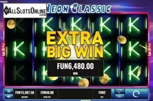 Win Screen. Neon Classic from Platipus
