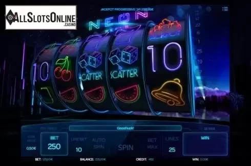 Scatter. Neon Reels from iSoftBet